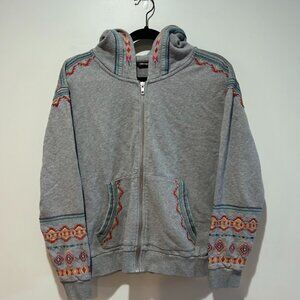 Driftwood from Anthropologie Embroidered Zipup Hoodie